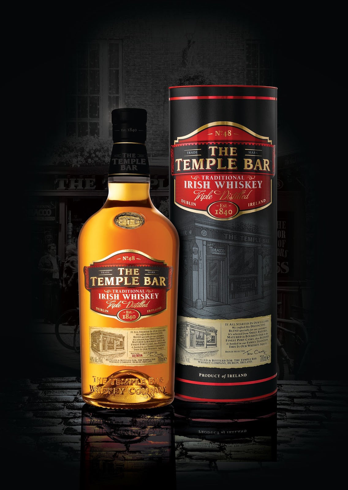 The Temple Bar Irish Whiskey - Signature Blend (70CL)