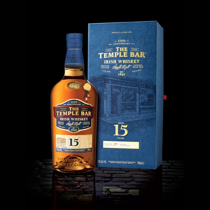 The Temple Bar Irish Whiskey - 15 Year Old Single Malt (70CL)