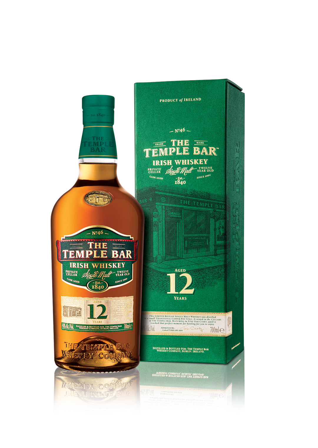 The Temple Bar Irish Whiskey - 12 Year Old Single Malt