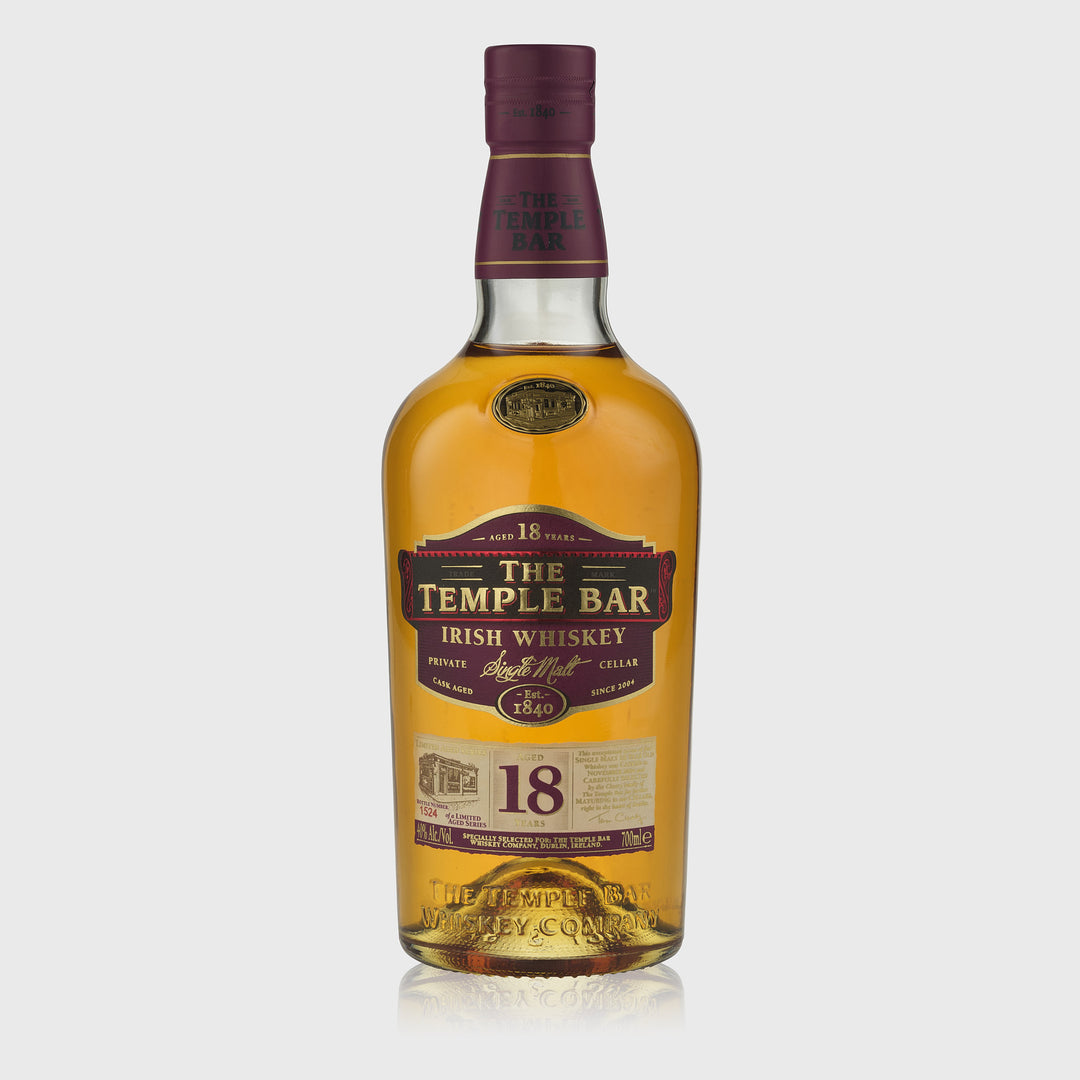 The Temple Bar Irish Whiskey - 18 Year Old Single Malt (70CL)