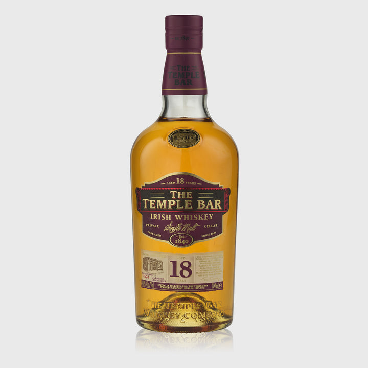 The Temple Bar Irish Whiskey - 18 Year Old Single Malt (70CL)